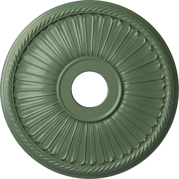 Ekena Millwork Berkshire Ceiling Medallion (Canopies up to 6 3/8"), 20 1/8"OD x 3 7/8"ID x 1 7/8"P, Athenian Green CM20BE1AGF - main